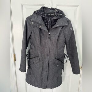 GUESS Women's Charcoal Utility Jacket